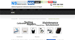 Desktop Screenshot of nsmedicalsystems.co.uk