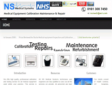 Tablet Screenshot of nsmedicalsystems.co.uk